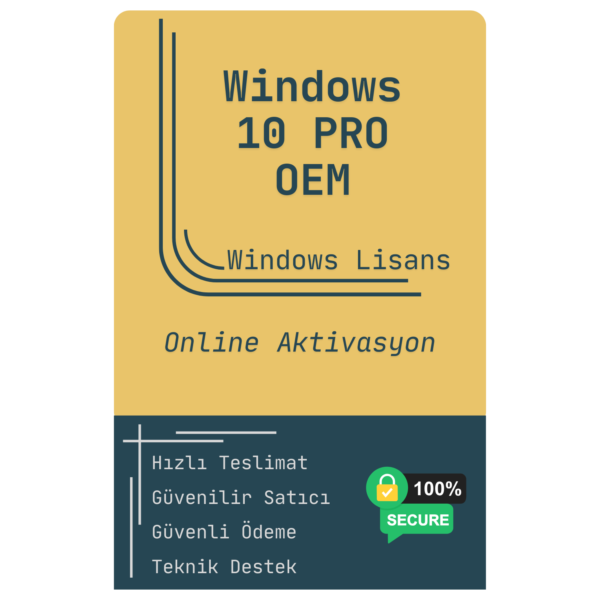 Lisansreyonu Wİndows 10 Pro Online Aktivasyon