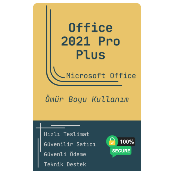 Lisansreyonu Microsoft Office 2021 Pro Plus