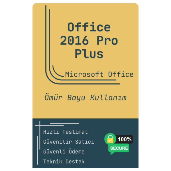 Lisansreyonu Microsoft Office 2016 Pro Plus