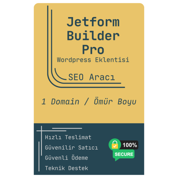 Lisansreyonu Jetform Builder Pro Wordpress Eklentisi SEO Aracı